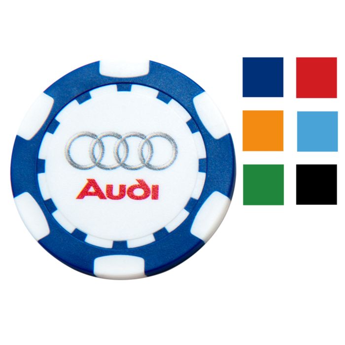 Poker Chip golfbal marker plastic