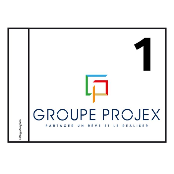 Golfvlaggen met nummers