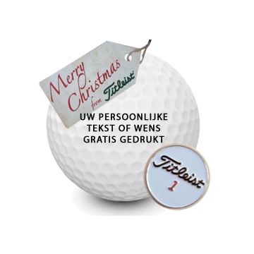 Titleist golfballen - gratis tekst bedrukking
