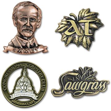 Golfbal marker - gegoten metaal